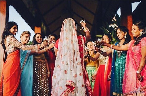 TeddoWedding's tweet photo. To having these girls by your side in health, sickness &amp; beyond #wedding #bridesmaids
PC: The Indian Wedding Planner https://t.co/8dvVDmCq9p