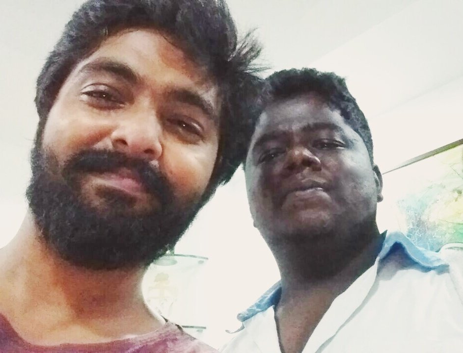 adyargvdamu's tweet photo. Selfie with my bro @gvprakash @Jagadishbliss @shan_dir @d3359b0bc19d401 @GHOSTRIDERDA @TeamGvPrakash https://t.co/GmYROOvkJI