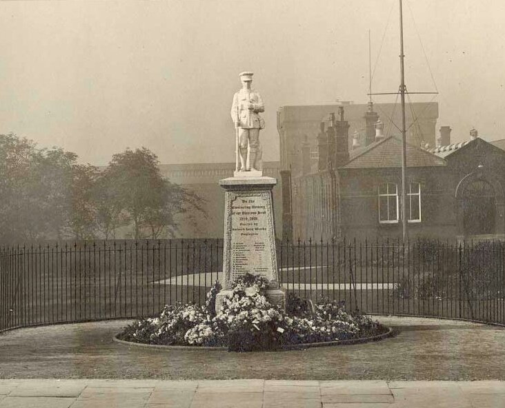 Horwich Loco Works War Memorial, unveiled August 1921. <a href="/HRMI_Band/">Horwich RMI Band</a> <a href="/HAdvertiser/">Horwich Advertiser</a> <a href="/HORWICH/">HORWICH</a> #warmemorial