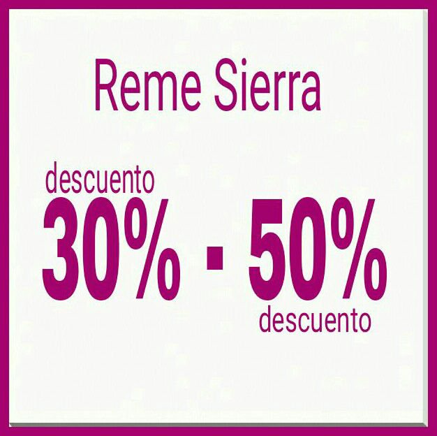 AlziraComercio's tweet photo. En REME SIERRA #Rebaixes y descuentos del 30% y 50%!!  @enriquesierrasl https://t.co/lqHJishxT2