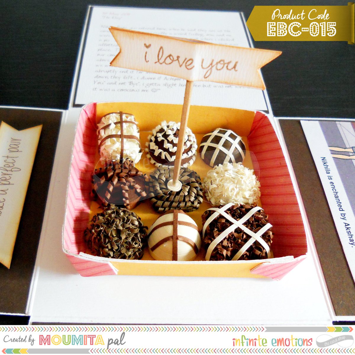 InfniteEmotions's tweet image. #TBT May '14 #ExplodingBoxCard with #Quilled Chocolates! Full project &amp;amp; more pictures --&amp;gt; bit.ly/EBC-015