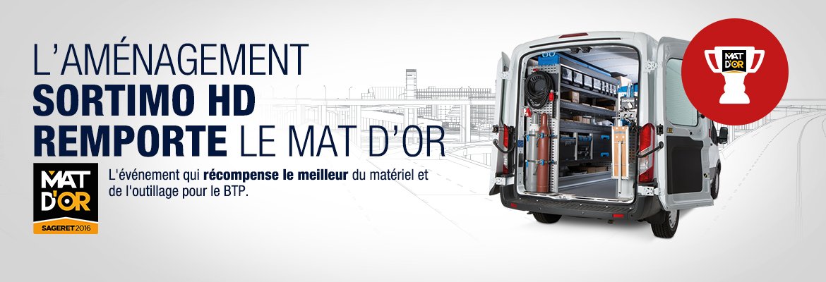 SortimoFR's tweet photo. Sortimo remporte le Mat d'Or #Sageret avec l'aménagement #SortimoHD ! https://t.co/2FfmOJOdVt https://t.co/tPcknHySOP