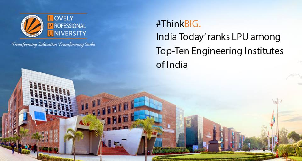 ThinkBig_INDIA's tweet photo. LPU ranked among the top 10 engineering institutes of India.
#thinkbig #lpu https://t.co/oNTXJyp421