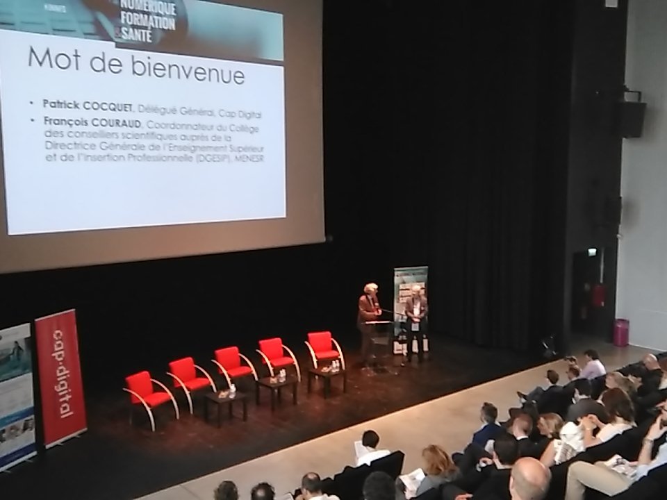 Cap_Digital's tweet image. #JNNFS c'est parti ! Mot de bienvenue par @PCocquet - #Formation #santé #numérique