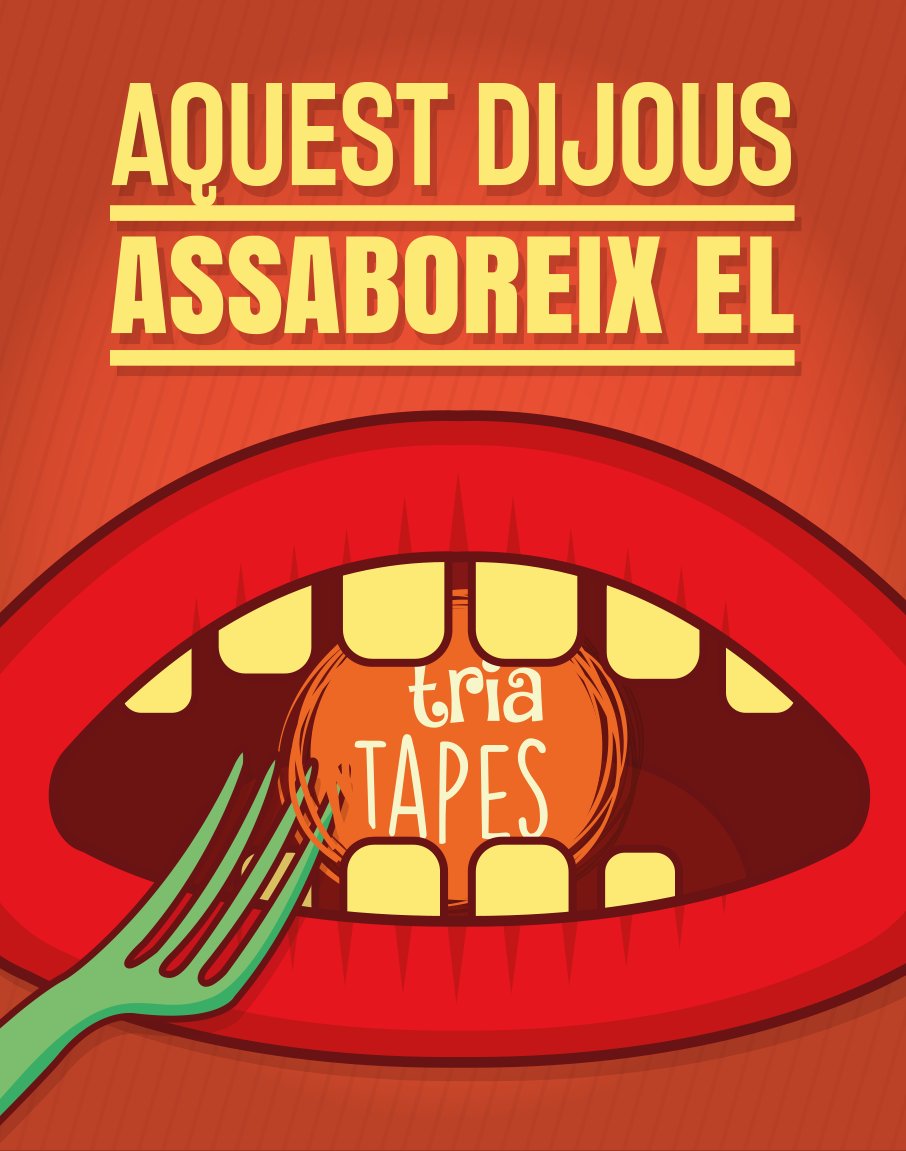triatapes's tweet photo. Aquest dijous assaboreix el TriaTapes!!! Consulta tots els establiments participants a https://t.co/vvI7DyfEPZ https://t.co/W5YZ4h1ayH