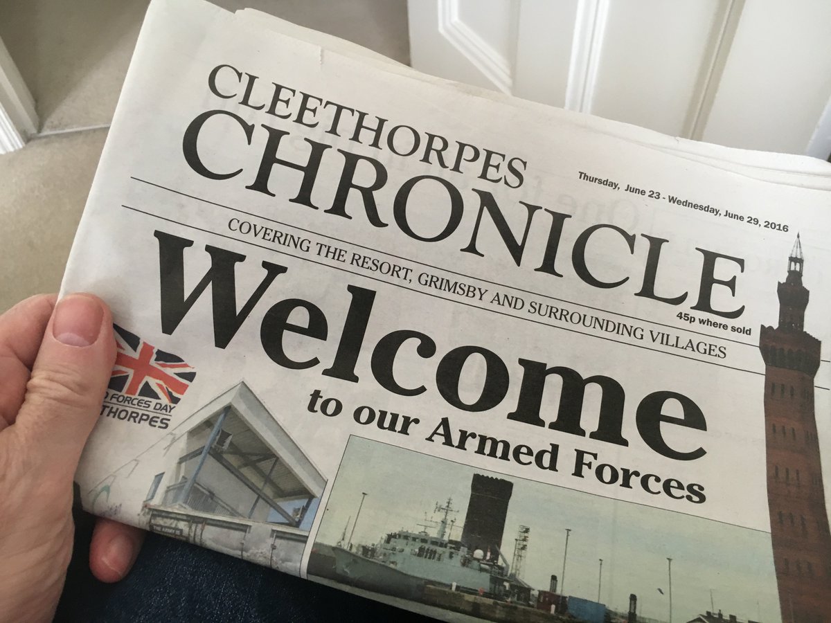 theJeremyVine's tweet photo. A printed newspaper that’s new and doing well. A rare thing. Well done @nigellowther and the team at the Chronicle https://t.co/o6XgtXw1yJ