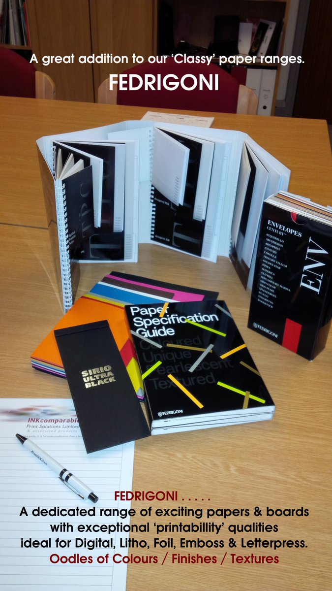 INKcomparable's tweet photo. Our #distinktiveproduct range uses an unbeatable range of materials #gfs #Fedrigoni #Winters #whenqualitycounts https://t.co/qGQD2OqpEg