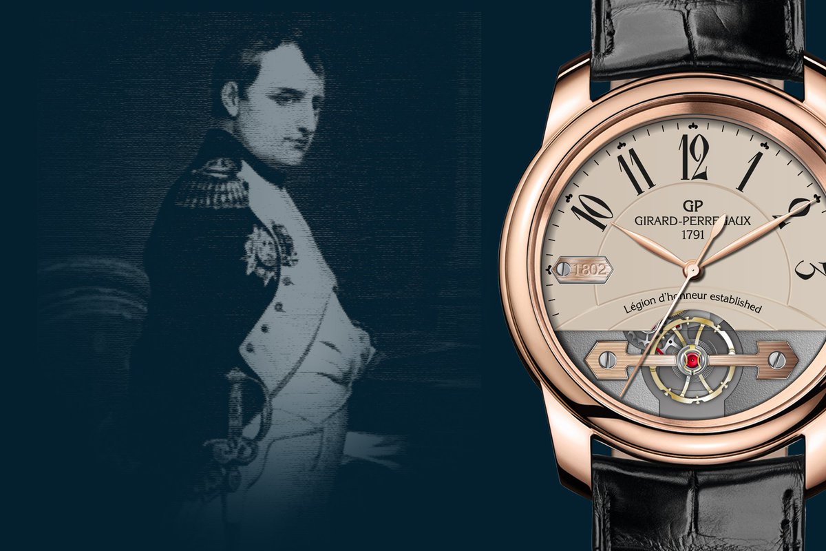 GirardPerregaux's tweet photo. Girard-Perregaux Place Girardet 225 exclusive creations: #1802 Legion d'Honneur Established #GP225 #tbt #history https://t.co/ZGKavvdf2Z