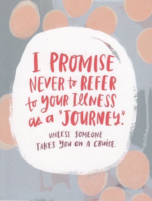 BrennanSpiegel's tweet photo. More &amp; more I hear non-patients speak of "The Patient Journey." This patient-designed card puts that in perspective: https://t.co/XRVT75vAUd