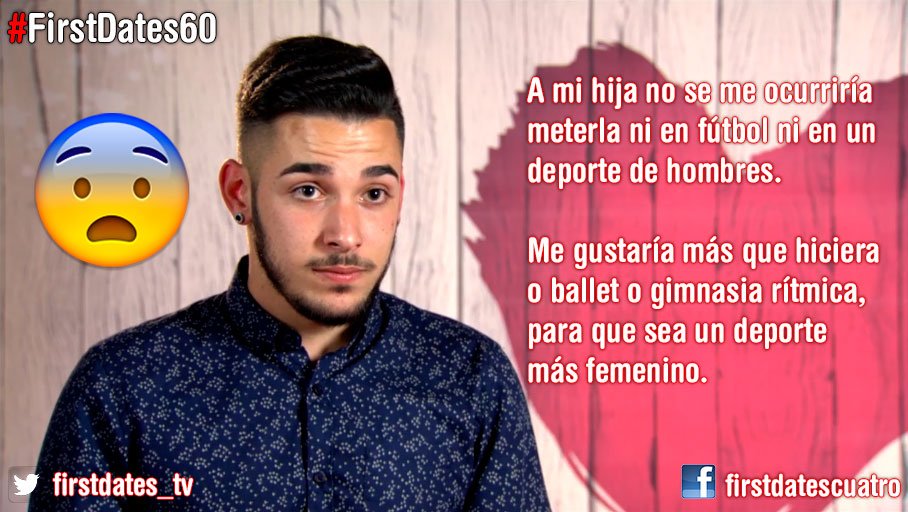 firstdates_tv's tweet photo. ¿Deportes de hombres y mujeres o deportes en general? #FirstDates60 https://t.co/XZnZpevSzn https://t.co/euXwpzevr5