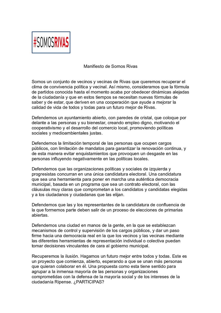 Seguimos trabajando en nuestra re-estructuración interna,y comenzamos por presentarnos con nuestro manifiesto.