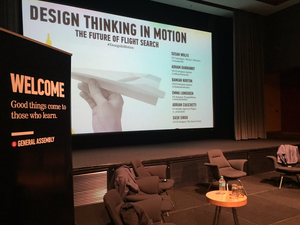 AdhamDannaway's tweet image. Getting excited before our talk at the @SydneyGA #designinmotion design thinking event tonight :-)