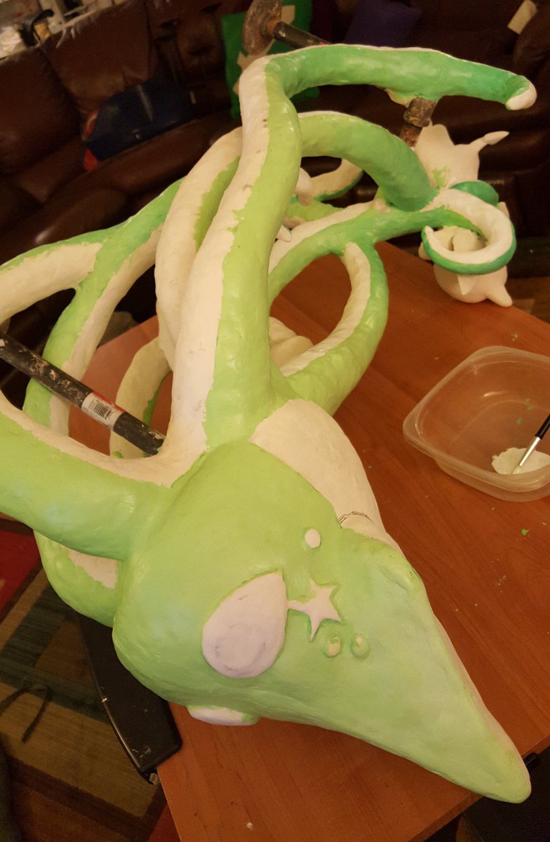 MiniAppl3's tweet photo. I repaint it again. Now the #squide is ombre green. β‘β‘β‘ https://t.co/Aj0fSXc7ex