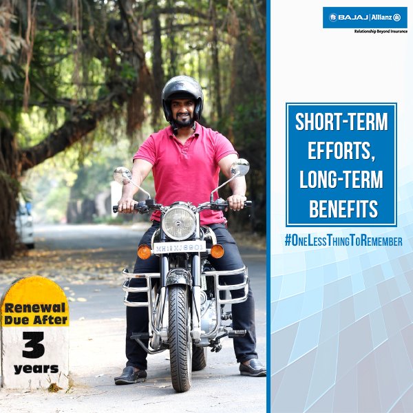 bajajgeneral's tweet photo. Short-term efforts, Long-term benefits.#OneLessThingToRemember: https://t.co/NoMCFHgXvx https://t.co/tHzjSDQMeY