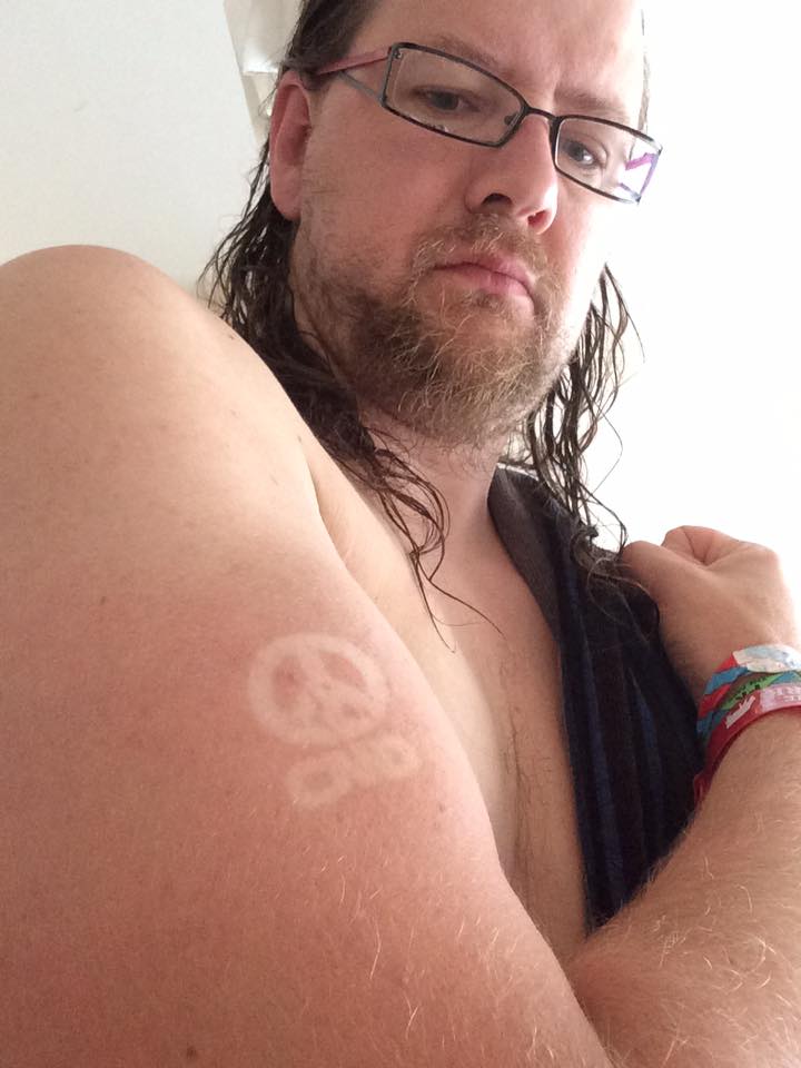 So. Turns out my Glasto temp tattoo might last a bit longer... :D #Glasto #Glasto2016 #CND