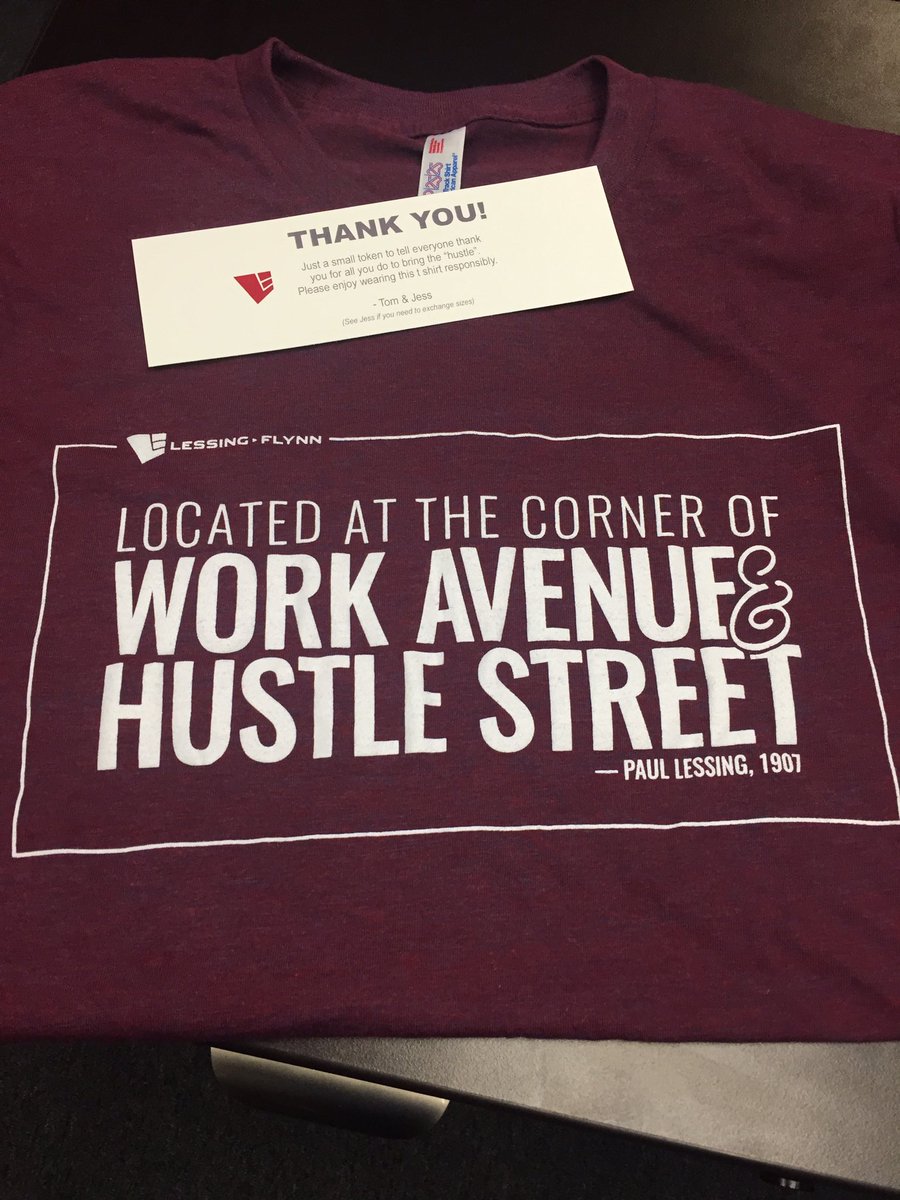 New <a href="/LessingFlynn/">Lessing-Flynn</a> swag has arrived! Loving it! #agencylife #lessingflynn