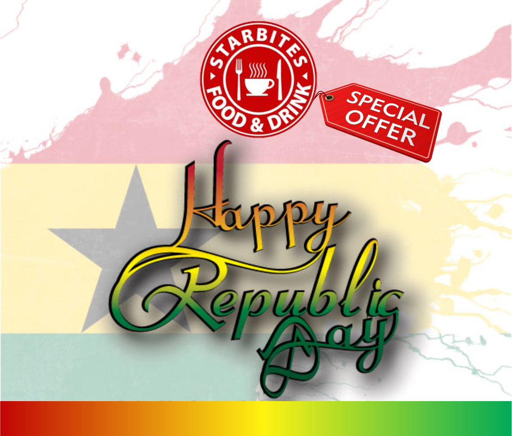 Starbites_Gh's tweet photo. Lets #MeetEatDrink and celebrate Republic Day with a special 6 Course Meal @starbites_gh East Legon at 10am https://t.co/QxjyZ6UKzA