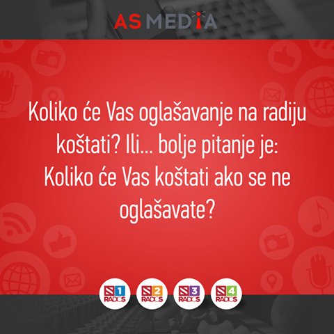 ASMEDIA_SERBIA's tweet photo. Bez kampanje propuštate priliku za povećanjem prometa, prodaje i profita, a konkurencija oduzima vaše kupce. https://t.co/zSd6TqWba2