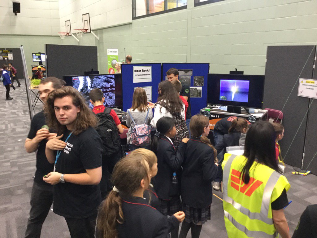 astrostewey's tweet photo. Busy at the moon rocks join our #facesofthemoon selfie competition @lancscifest @UCLan_JHI https://t.co/EXEVI6iBd0