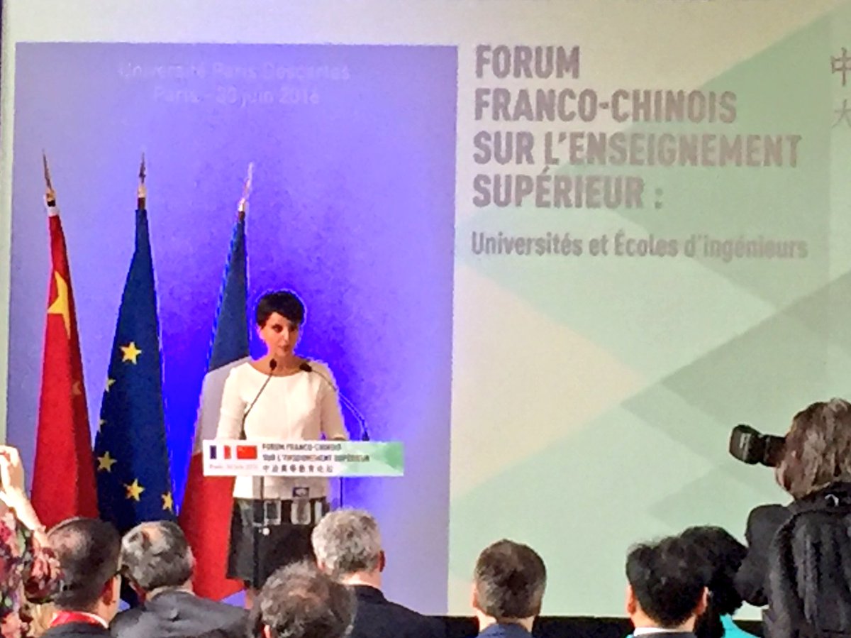 Christopher Cripps (@c_cripps) on Twitter photo French #Education Minister <a href="/najatvb/">Najat Vallaud-Belkacem</a> opens the Sino-French #highered Forum. French #Education Minister <a href="/najatvb/">Najat Vallaud-Belkacem</a> opens the Sino-French #highered Forum.