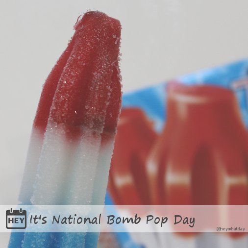 HeyWhatDay's tweet image. It's National Bomb Pop Day!
#NationalBombPopDay #BombPopDay