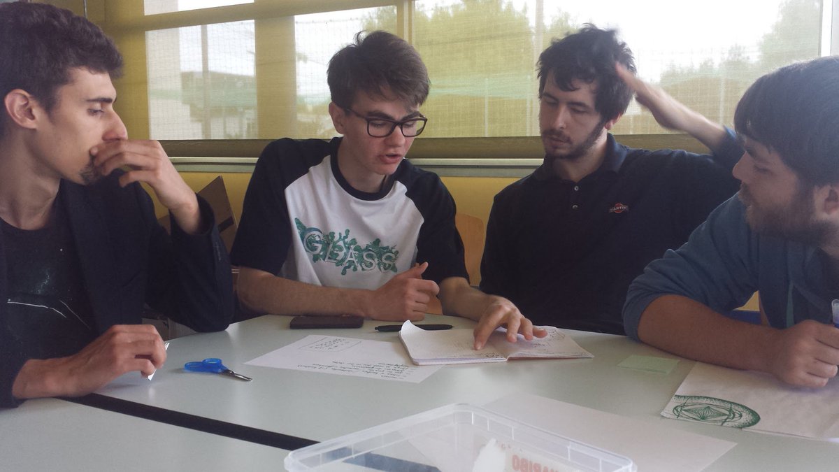 CRIGLaSS's tweet photo. Brainstorming of ideas for the Escape Room Jam for Passage en Seine Festival @EnigmaClub1 #GLASS2016 ... https://t.co/IkIxBJdBFA