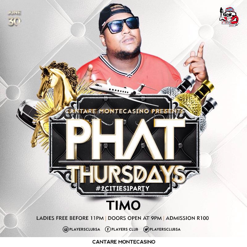 Dj_Timo_SA's tweet photo. Catch me out @Cantare_Monte 2nyt 
#PhatThursday 
#DjTimo 
#BigDaddyTLifestyle https://t.co/q5ltixEo6p