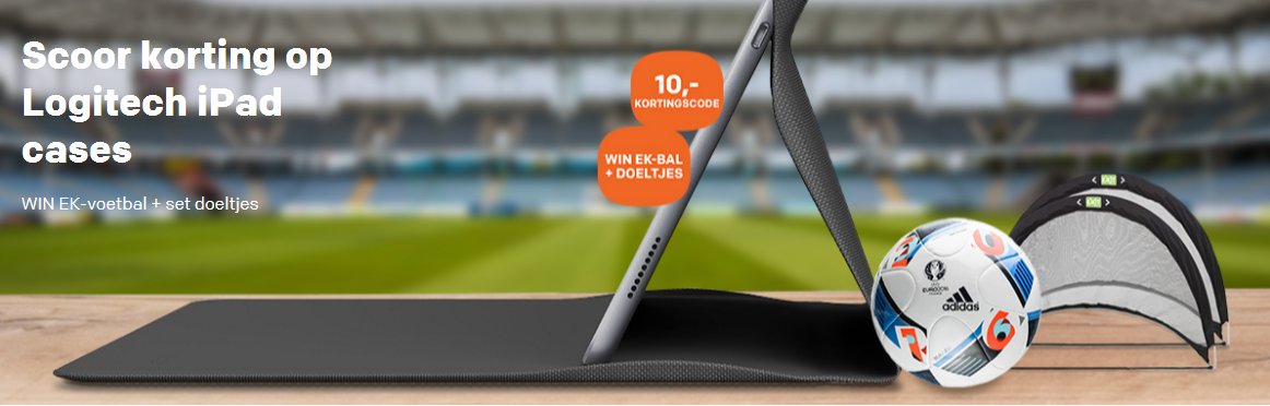 Centralpool's tweet image. LAATSTE KANS! Scoor korting op #Logitech iPad cases &amp;amp; WIN EK-voetbal + set doeltjes #EK2016 centralpoint.nl/nieuws/scoor-k…