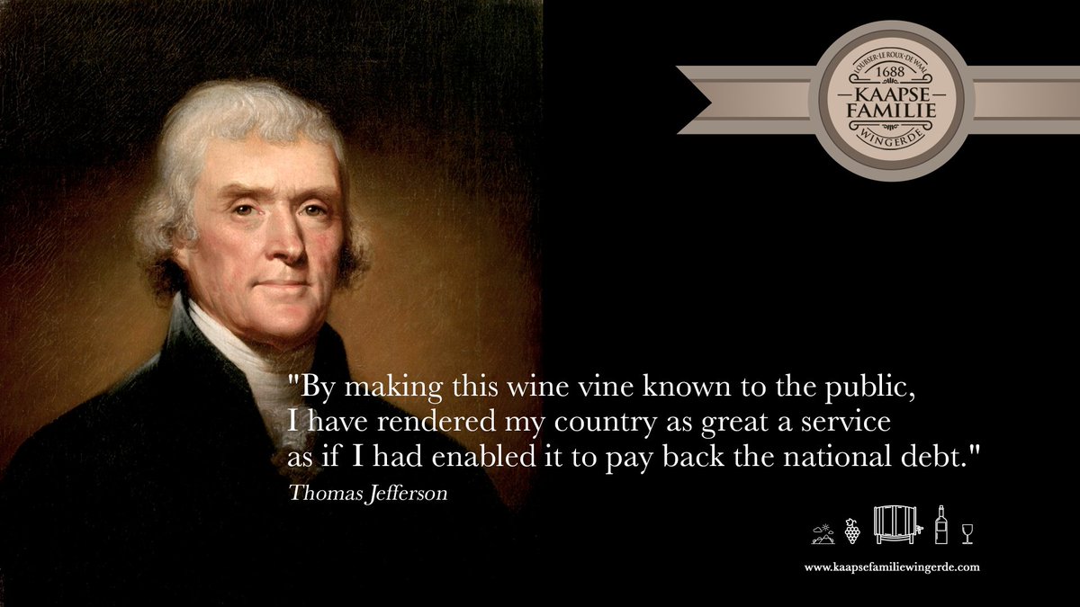 #ThomasJefferson would like to share his wisdom with you. His #Wine wisdom.