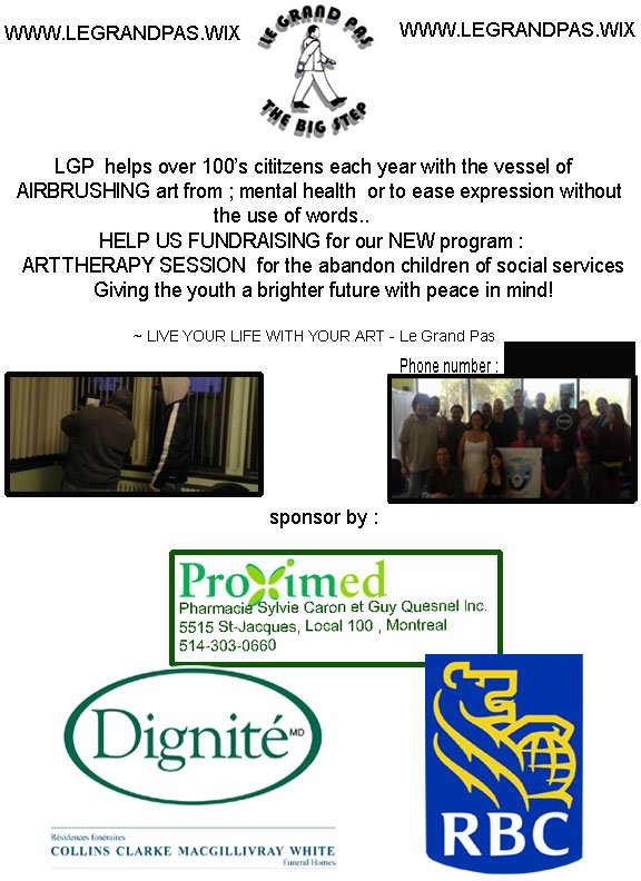 LeGrandPasNDG's tweet photo. Thank you #Dignite #RBC #Proximed fr your support for #ComicCon it's coming very fast !! #Montreal https://t.co/16EHsrLct8