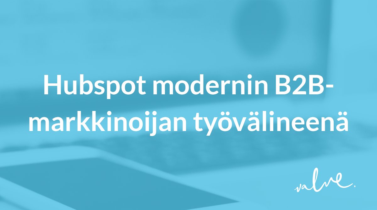valve_fi's tweet image. Uusi blogi ulos @mikkorindell kynästä, tutustu: bit.ly/2984zoV #markkinointiautomaatio #sisältömarkkinointi