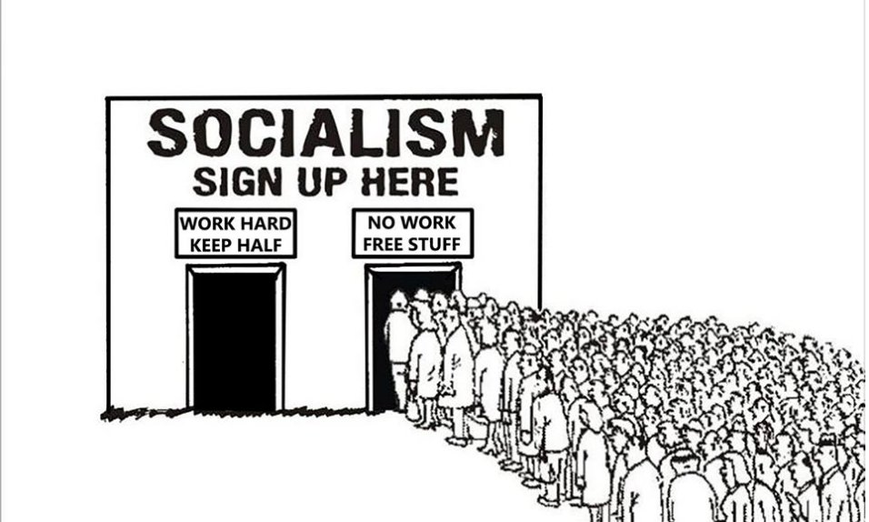 AssOnRight's tweet photo. Why work if you get stuff for doing nothing?
#socialism #stophillary #hillarylies https://t.co/hCE4jT902o