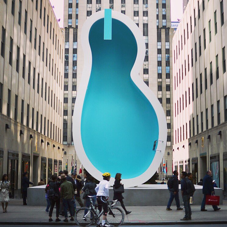 Big news: #VanGoghsEar at #RockCenter has just been extended to Aug 16! #ElmgreenDragset #publicart #nyc