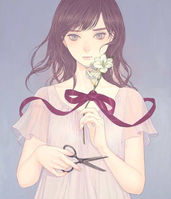 「holding flower」 illustration images(Oldest｜RT&Fav:50)