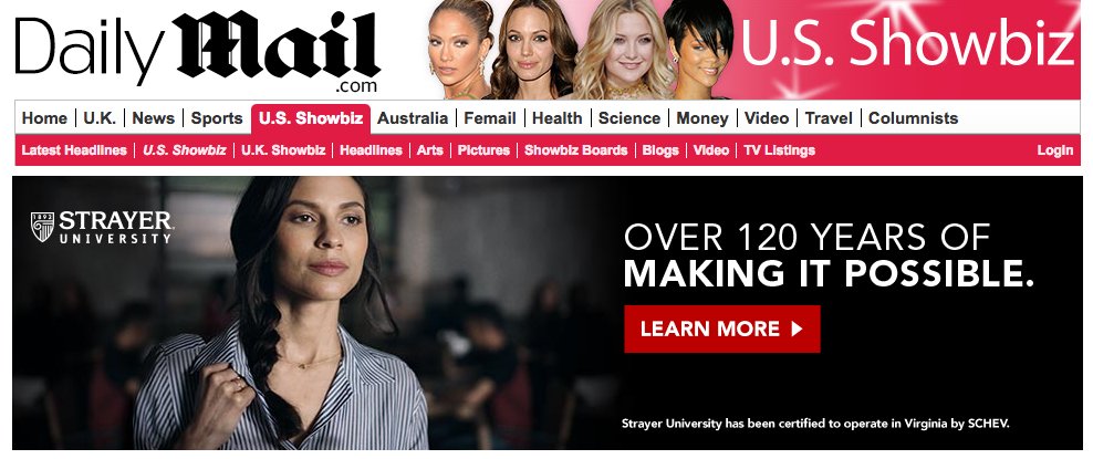 DailyMailMedia's tweet photo. Good morning, @StrayerU ! #dailymailads https://t.co/ow9QrCd8mt