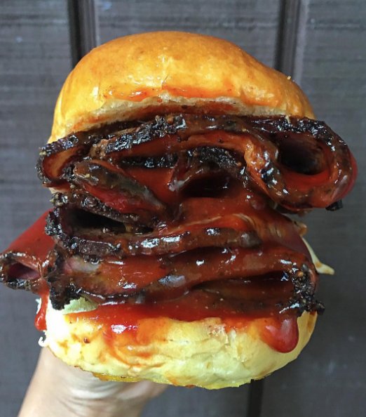 BBQ BEEF BRISKET ON A BRIOCHE BUN!