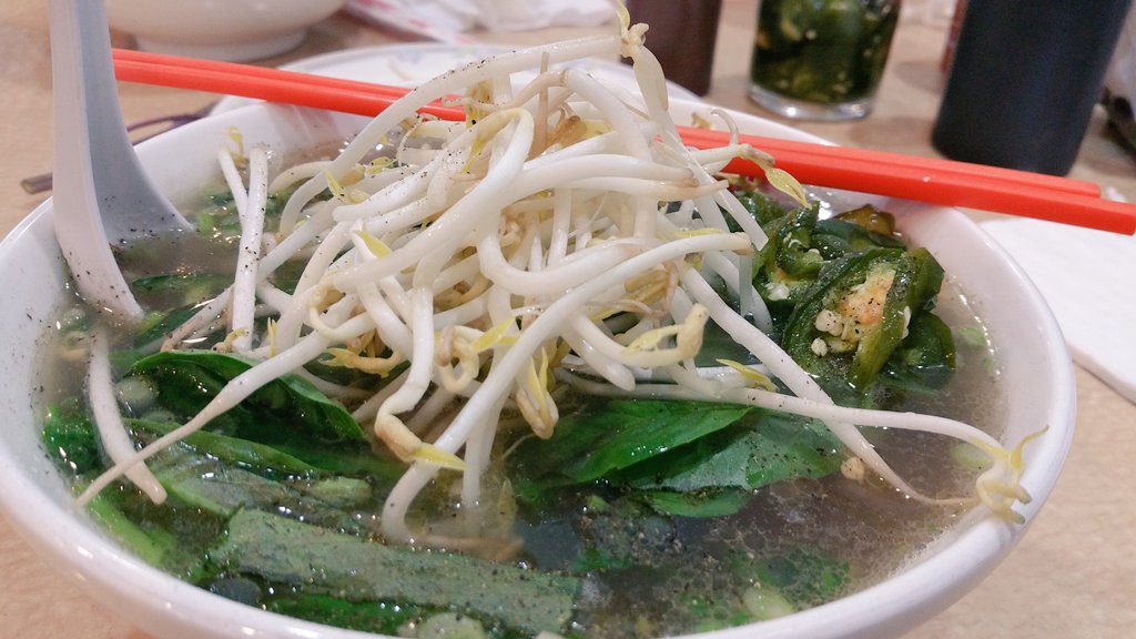 Xtayton's tweet photo. Had some pretty good #pho last night. #dallastx #phobang https://t.co/pVCc5UWzU3