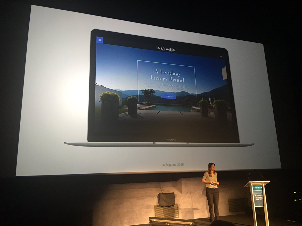 KIBO's tweet photo. @La_Zagaleta presenta el prototipo de su nueva #web #LAZAGALETACONVENTION https://t.co/MHJZgRkMMj