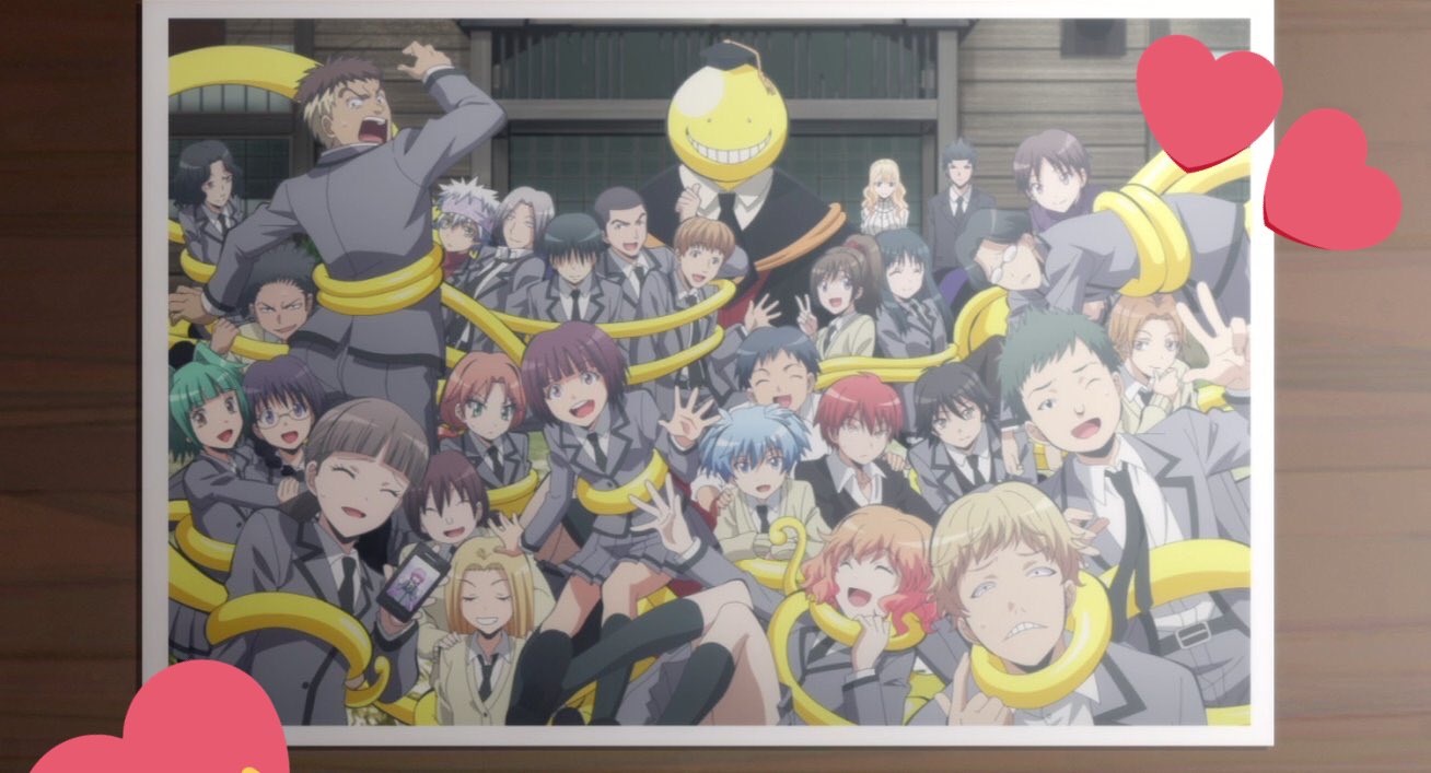 Shino 暗殺教室ついに最終回 マジ神アニメだったと思う E組メンバーみんな大好きだー 絶対忘れないよ ﾟﾟ W ﾟ 暗殺教室 暗殺教室ずっと好きだよって人rt 暗殺教室最終回