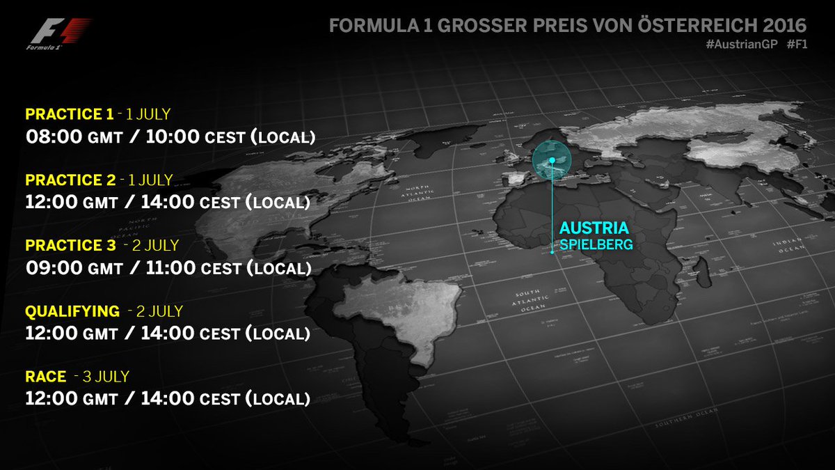 F1's tweet photo. Just 1️⃣ day to go! Don't miss a moment of the #AustrianGP 🇦🇹 https://t.co/JZGiCIGqTN