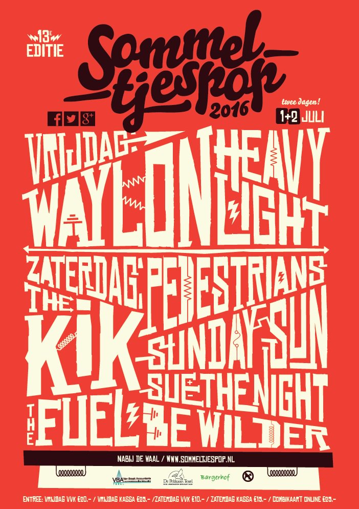 sompoptx's tweet photo. Morgen in Rock City De Waal @waylonline &amp; @HeavyLight op Sommeltjespop 2016 tickets hier: https://t.co/BGEzz6X2KQ https://t.co/2QJN2an06A
