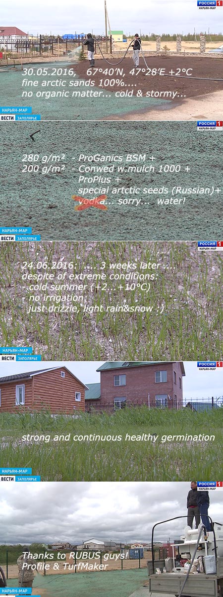 _ECTM_'s tweet photo. Hydroseeding in polar region. Positive experience.  #profileproducts #proganics #ectm #turfmaker https://t.co/HA0UbK80bU