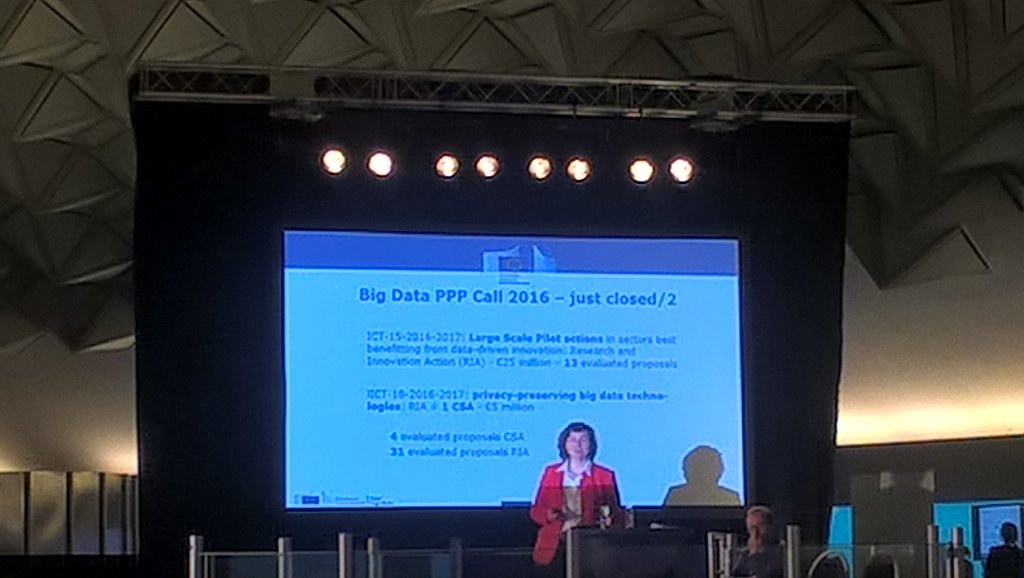 @EU_Commission on #BigDataValue #PPP and numbers of last #H2020 calls @EUDataForum @BDVA_PPP @IsmbOnweb @MICTorino