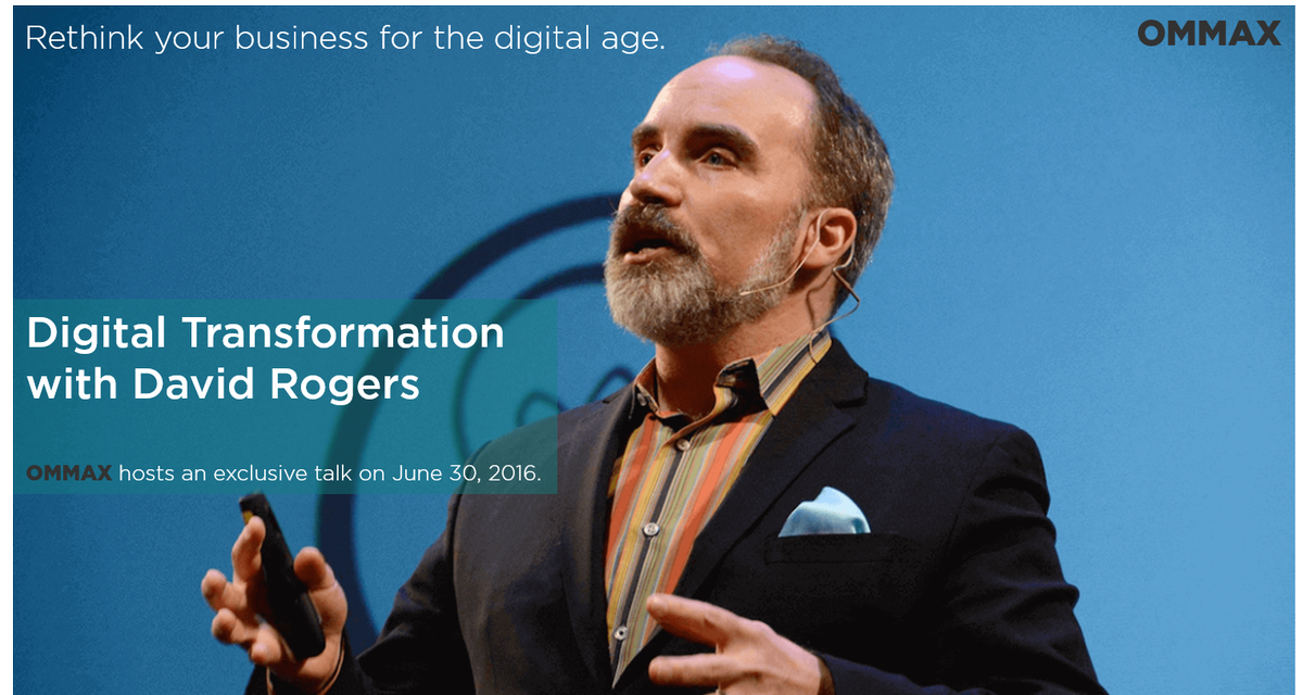 OMMAX meets the pope of digital transformation, David Rogers!Get invited for future events! bit.ly/29f0vEy