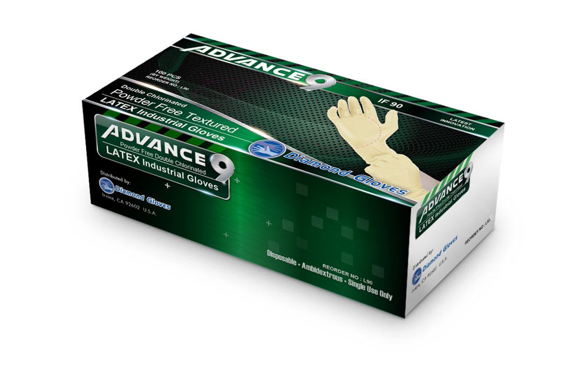 Diamond Advance #Latex Industrial Double Chlorinated Heavy Duty Powder Free #Gloves
Buy: goo.gl/AH68sg