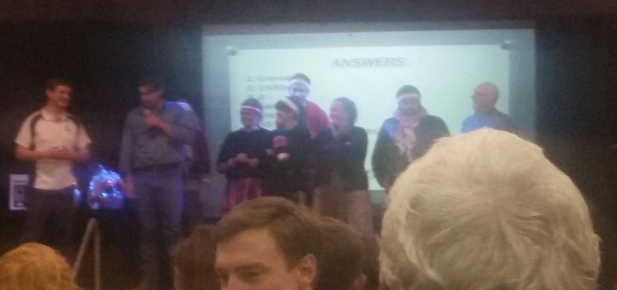 McEmmaQueen's tweet photo. Mr McDonald apologizing for not wearing his costume. Awesome trivia night, SRC @YassHighSchool https://t.co/gKh3B4IjSD