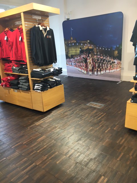 370m2 of laying 100mm x 300mm blocks of parquet looks great at the Royal Edinburgh Military Tattoo #wooden #flooring