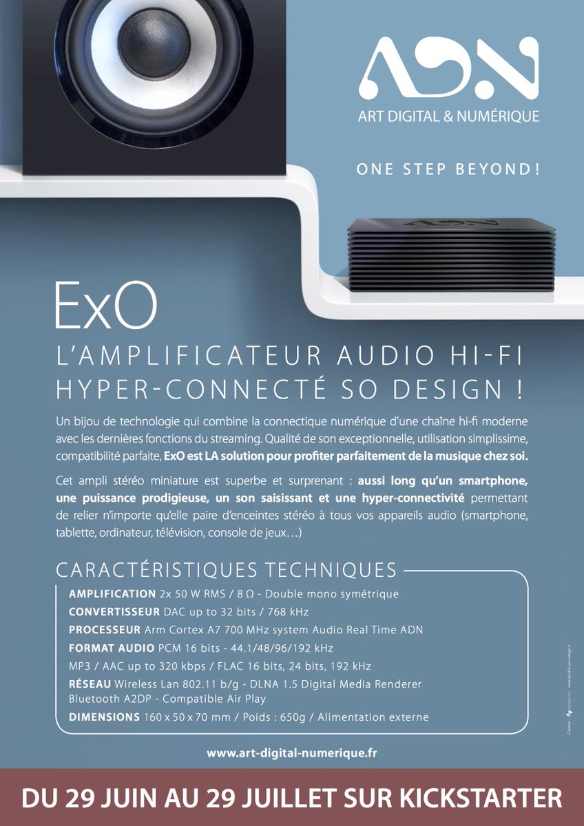 LeSonADN's tweet image. Nouveauté ExO !
ExO passe de 24 à 32 Bits !! Toujours plus de qualité !
RDV sur @kickstarter
kickstarter.com/projects/56078…