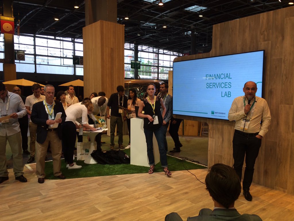 aircloak's tweet photo. Kick-off at @BNPParibas Financial Services Lab @VivaTech this morning. Great workshops incoming! #instantprivacy https://t.co/ohwSTgwhce