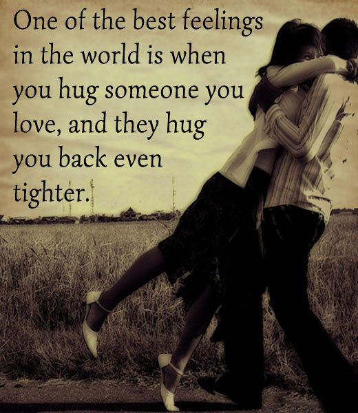 message_mobile's tweet image. One of the best #feelings in the world is when you hug someone you #love, and hug you back even tighter.
#quote